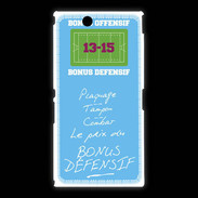 Coque Sony Xpéria Z Ultra Plaquage Bonus offensif-défensif Bleu