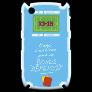 Coque Blackberry 8520 Merci l'arbitre Bonus offensif-défensif Bleu