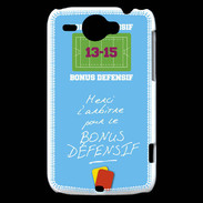 Coque HTC Wildfire G8 Merci l'arbitre Bonus offensif-défensif Bleu