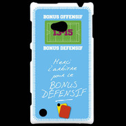 Coque Nokia Lumia 720 Merci l'arbitre Bonus offensif-défensif Bleu