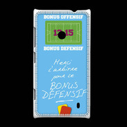Coque Nokia Lumia 520 Merci l'arbitre Bonus offensif-défensif Bleu