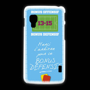 Coque LG L5 2 Merci l'arbitre Bonus offensif-défensif Bleu