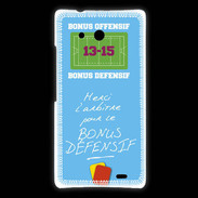 Coque Huawei Ascend Mate Merci l'arbitre Bonus offensif-défensif Bleu