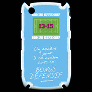 Coque Blackberry 8520 1 point bonus offensif-défensif Bleu