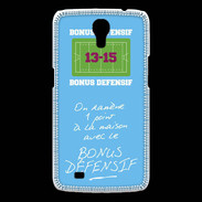 Coque Samsung Galaxy Mega 1 point bonus offensif-défensif Bleu