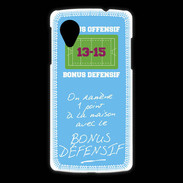 Coque LG Nexus 5 1 point bonus offensif-défensif Bleu