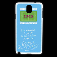 Coque Samsung Galaxy Note 3 1 point bonus offensif-défensif Bleu