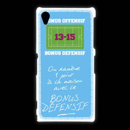 Coque Sony Xpéria Z1 1 point bonus offensif-défensif Bleu