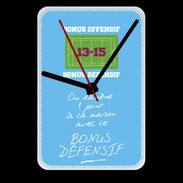 Grande pendule murale 1 point bonus offensif-défensif Bleu