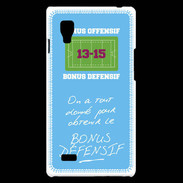 Coque LG Optimus L9 Obtenir le Bonus offensif-défensif Bleu