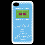 Coque iPhone 4 / iPhone 4S The pack Bonus offensif-défensif Bleu