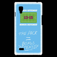 Coque LG Optimus L9 The pack Bonus offensif-défensif Bleu