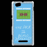 Coque Sony Xperia M The pack Bonus offensif-défensif Bleu