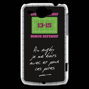 Coque HTC Wildfire G8 Les potes Bonus offensif-défensif Noir