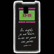 Coque LG P990 Les potes Bonus offensif-défensif Noir