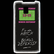 Coque LG P990 Fin de match Bonus offensif-défensif Noir
