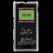 Coque Sony Xperia M Fin de match Bonus offensif-défensif Noir