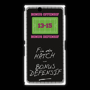 Coque Sony Xpéria Z Ultra Fin de match Bonus offensif-défensif Noir