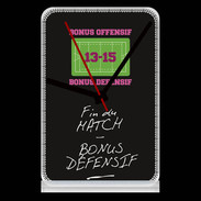 Pendule de bureau Fin de match Bonus offensif-défensif Noir