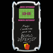 Coque Blackberry 8520 Merci l'arbitre Bonus offensif-défensif Noir