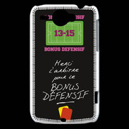 Coque HTC Wildfire G8 Merci l'arbitre Bonus offensif-défensif Noir