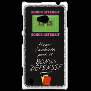 Coque Nokia Lumia 720 Merci l'arbitre Bonus offensif-défensif Noir