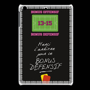 Coque iPadMini Merci l'arbitre Bonus offensif-défensif Noir