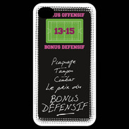 Coque iPhone 4 / iPhone 4S Plaquage Bonus offensif-défensif Noir