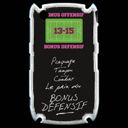 Coque Blackberry 8520 Plaquage Bonus offensif-défensif Noir