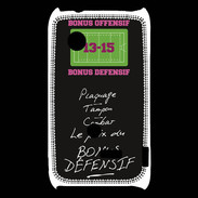 Coque Sony Xperia Typo Plaquage Bonus offensif-défensif Noir