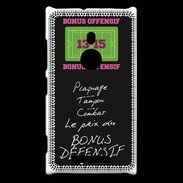 Coque Nokia Lumia 925 Plaquage Bonus offensif-défensif Noir