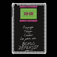 Coque iPadMini Plaquage Bonus offensif-défensif Noir