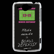 Coque HTC Wildfire G8 Mêlée relevée Bonus offensif-défensif Noir