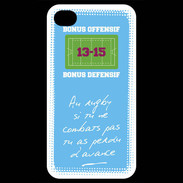 Coque iPhone 4 / iPhone 4S Le combat Bonus offensif-défensif Bleu