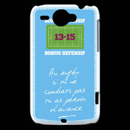 Coque HTC Wildfire G8 Le combat Bonus offensif-défensif Bleu