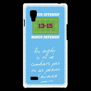 Coque LG Optimus L9 Le combat Bonus offensif-défensif Bleu