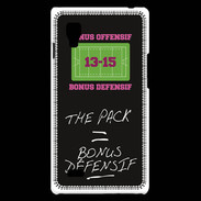 Coque LG Optimus L9 The pack Bonus offensif-défensif Noir