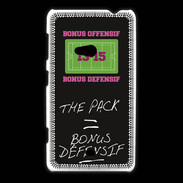 Coque Nokia Lumia 625 The pack Bonus offensif-défensif Noir