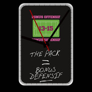 Grande pendule murale The pack Bonus offensif-défensif Noir