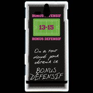 Coque Sony Xperia U Obtenir le Bonus offensif-défensif Noir