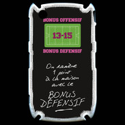 Coque Blackberry 8520 1 point bonus offensif-défensif Noir
