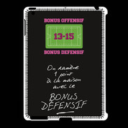 Coque iPad 2/3 1 point bonus offensif-défensif Noir