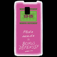 Coque LG P990 Mêlée relevée Bonus offensif-défensif Rose