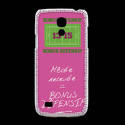 Coque Samsung Galaxy S4mini Mêlée relevée Bonus offensif-défensif Rose