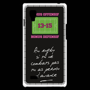 Coque LG Optimus L9 Le combat Bonus offensif-défensif Noir