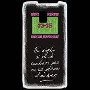 Coque LG P990 Le combat Bonus offensif-défensif Noir
