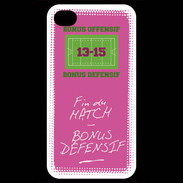 Coque iPhone 4 / iPhone 4S Fin de match Bonus offensif-défensif Rose