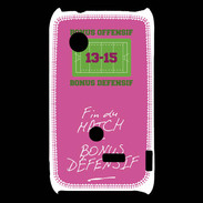 Coque Sony Xperia Typo Fin de match Bonus offensif-défensif Rose