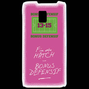 Coque LG P990 Fin de match Bonus offensif-défensif Rose