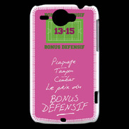 Coque HTC Wildfire G8 Plaquage Bonus offensif-défensif Rose